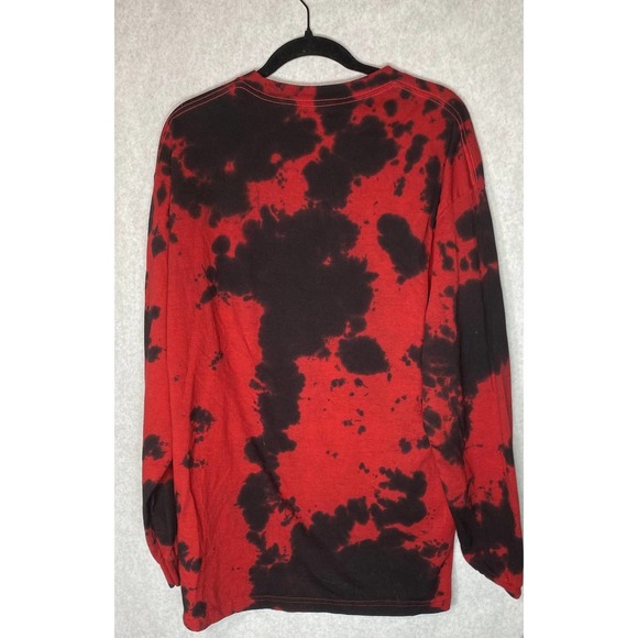 Spencers Mens SZ Large Santa Claus Where My Ho At Long Sleeve Shit Tie Dye xmas - Picture 3 of 4
